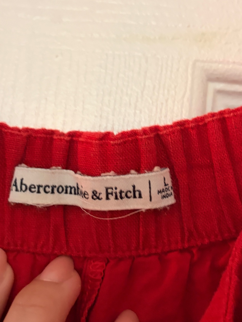 Abercrombie & Fitch Red Spaghetti-Strap Side-Button Mini Dress - Picture 6 of 6